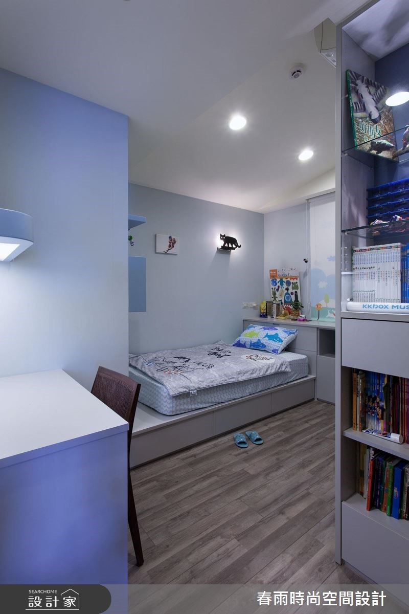 40坪新成屋(5年以下)＿現代風臥室兒童房兒童房案例圖片＿春雨設計＿春雨_16 美河市之44
