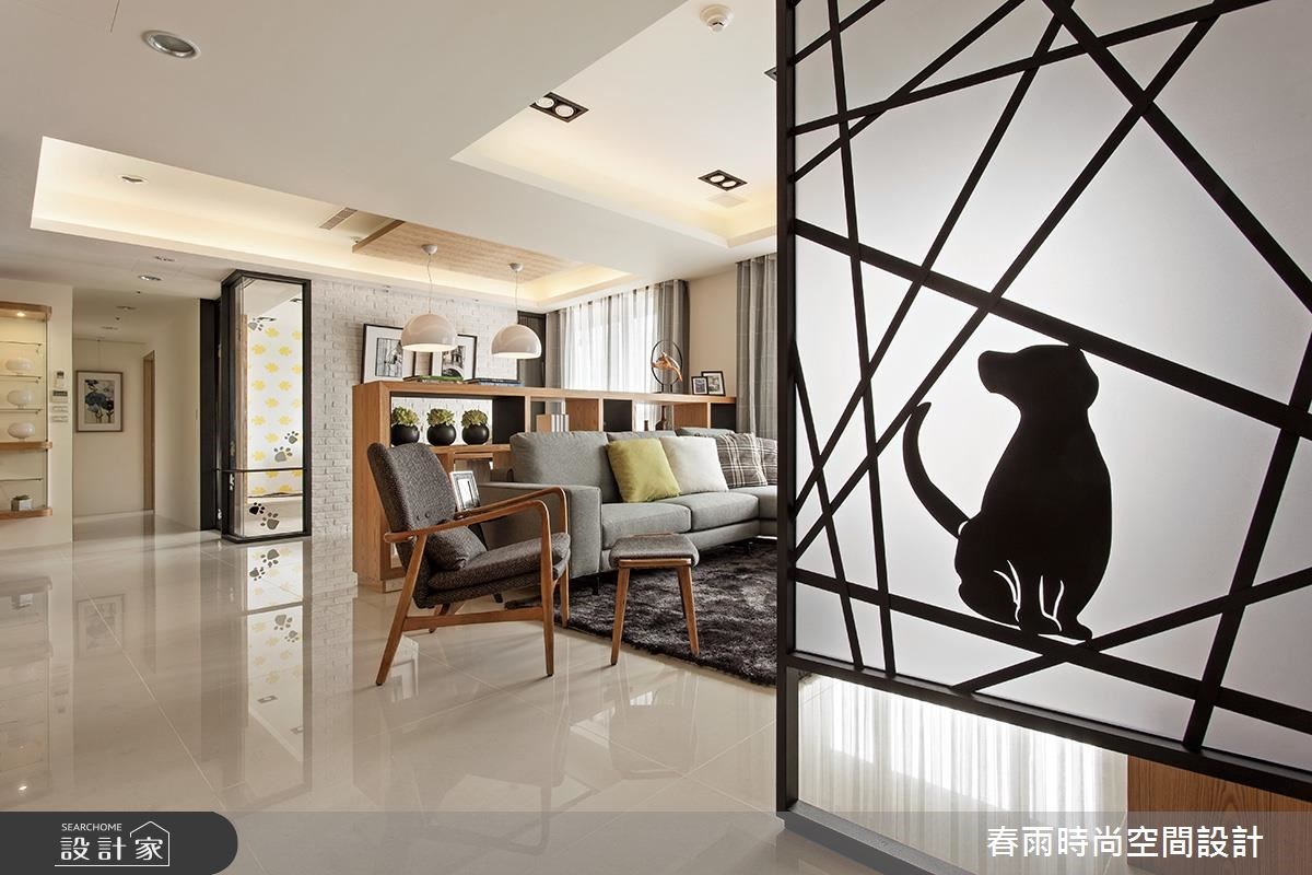 35坪新成屋(5年以下)＿休閒風玄關案例圖片＿春雨設計＿春雨_18 寶徠花園之4