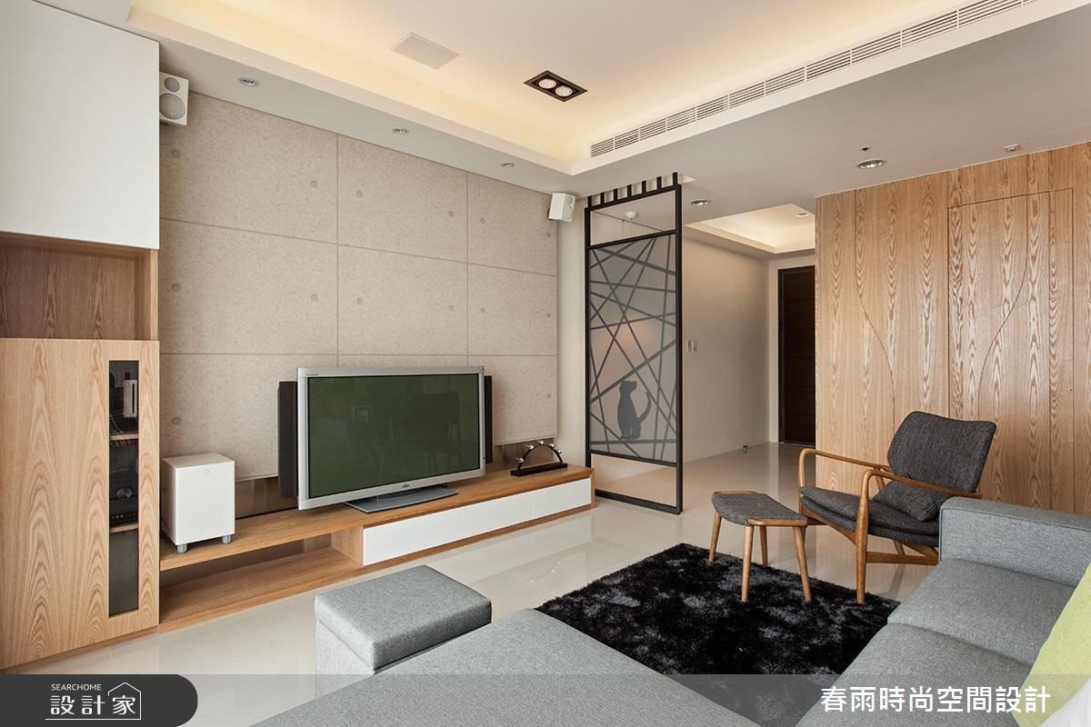 35坪新成屋(5年以下)＿休閒風客廳案例圖片＿春雨設計＿春雨_18 寶徠花園之6