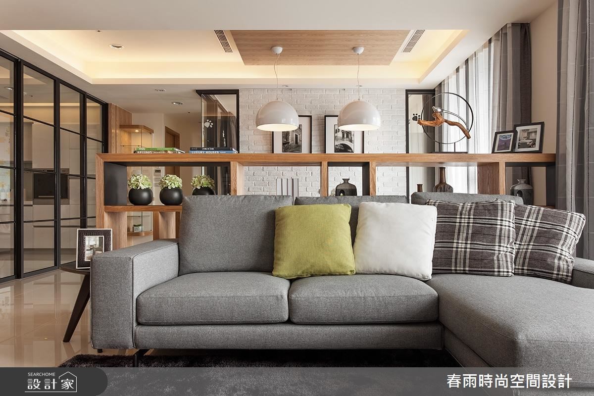 35坪新成屋(5年以下)＿休閒風客廳案例圖片＿春雨設計＿春雨_18 寶徠花園之8