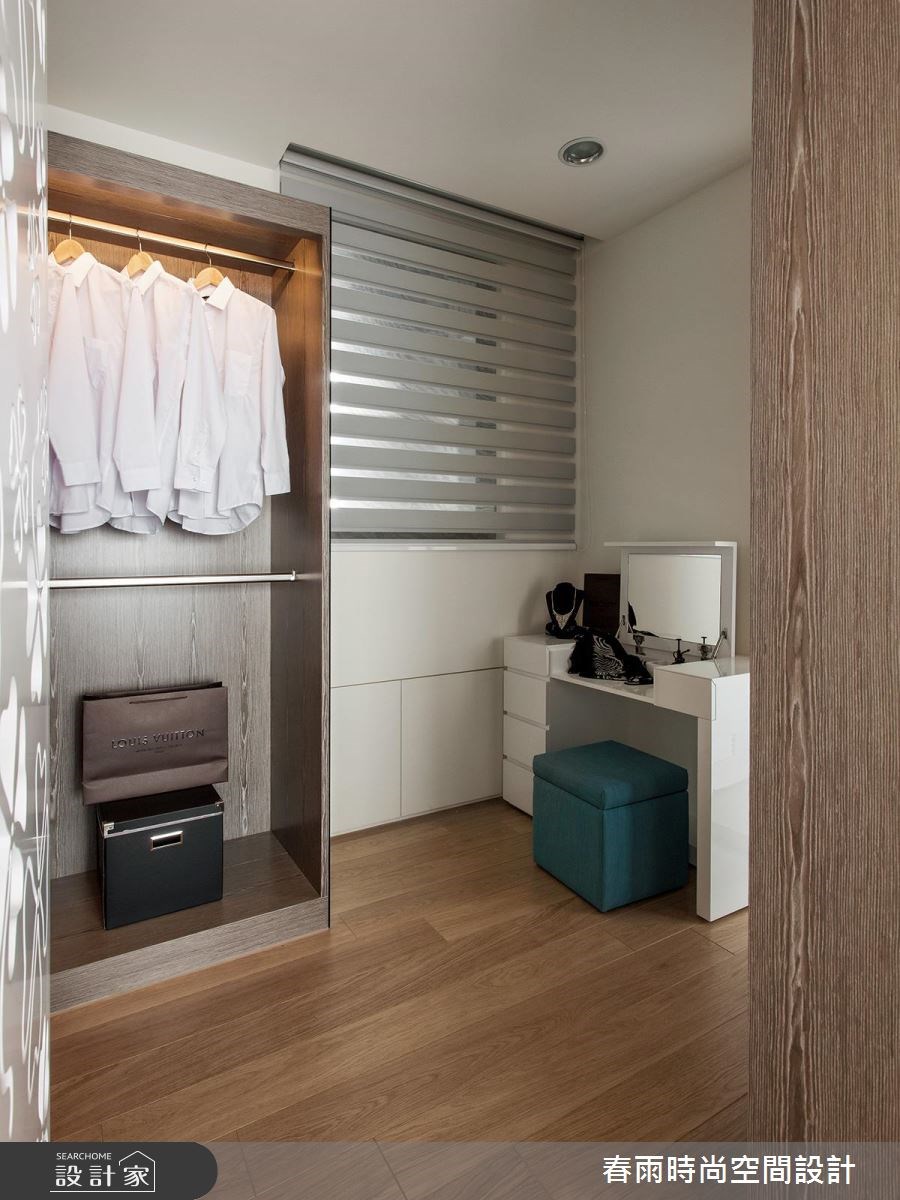 35坪新成屋(5年以下)＿休閒風更衣間案例圖片＿春雨設計＿春雨_18 寶徠花園之33