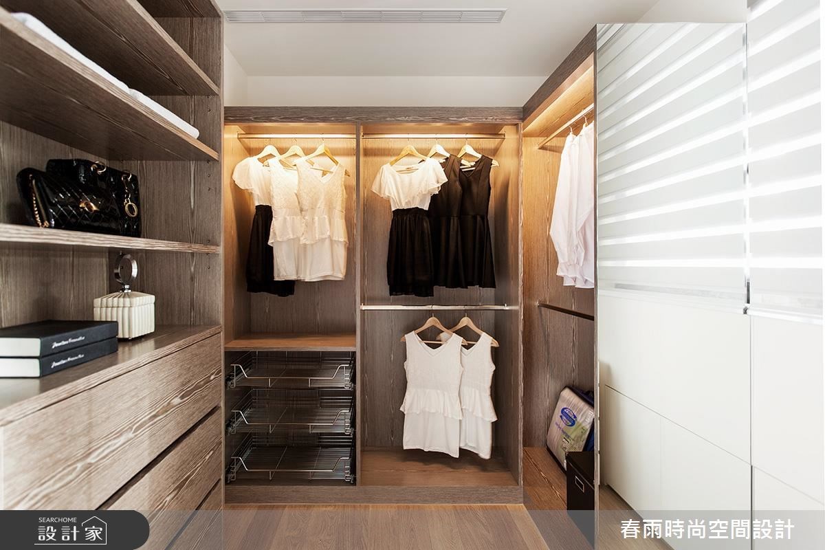 35坪新成屋(5年以下)＿休閒風更衣間案例圖片＿春雨設計＿春雨_18 寶徠花園之34