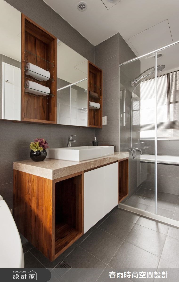 35坪新成屋(5年以下)＿休閒風浴室案例圖片＿春雨設計＿春雨_18 寶徠花園之36