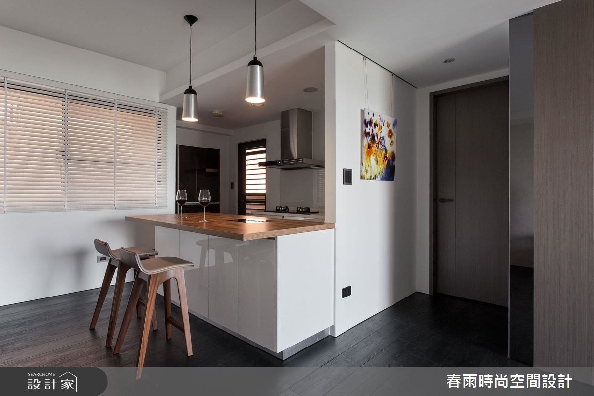 25坪中古屋(5~15年)＿休閒風廚房吧檯案例圖片＿春雨設計＿春雨_19 高雄綠博館之14