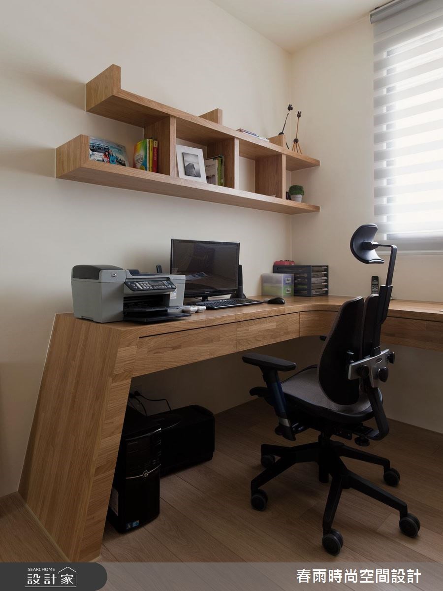 35坪新成屋(5年以下)＿現代風書房案例圖片＿春雨設計＿春雨_21 台中惠宇仰德之25