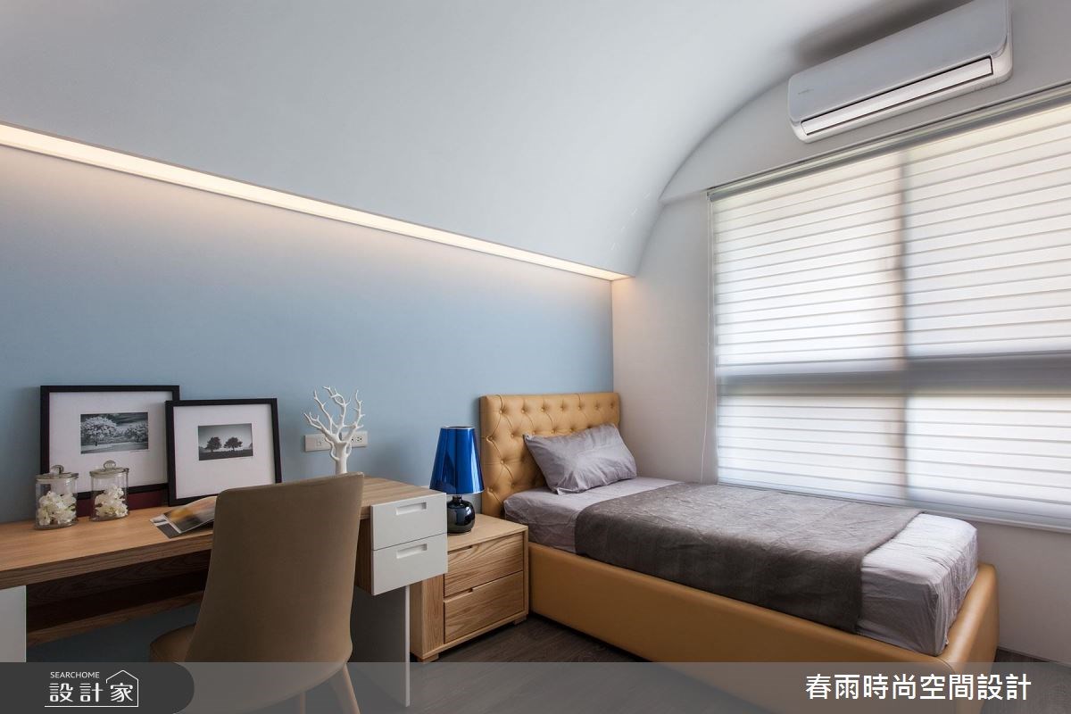 25坪新成屋(5年以下)＿現代風臥室案例圖片＿春雨設計＿春雨_22 台中惠宇青田之25