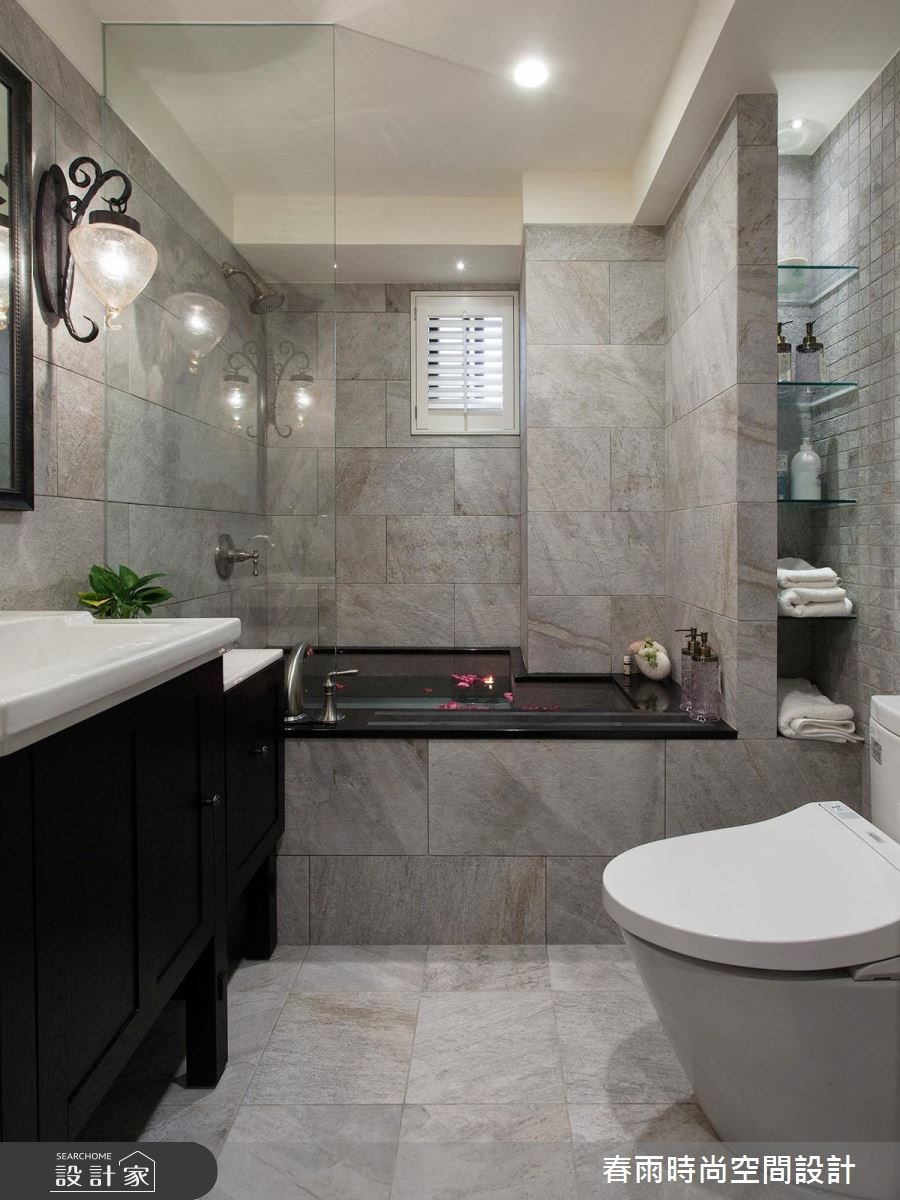 30坪中古屋(5~15年)＿美式風浴室案例圖片＿春雨設計＿春雨_23 早安康橋之32