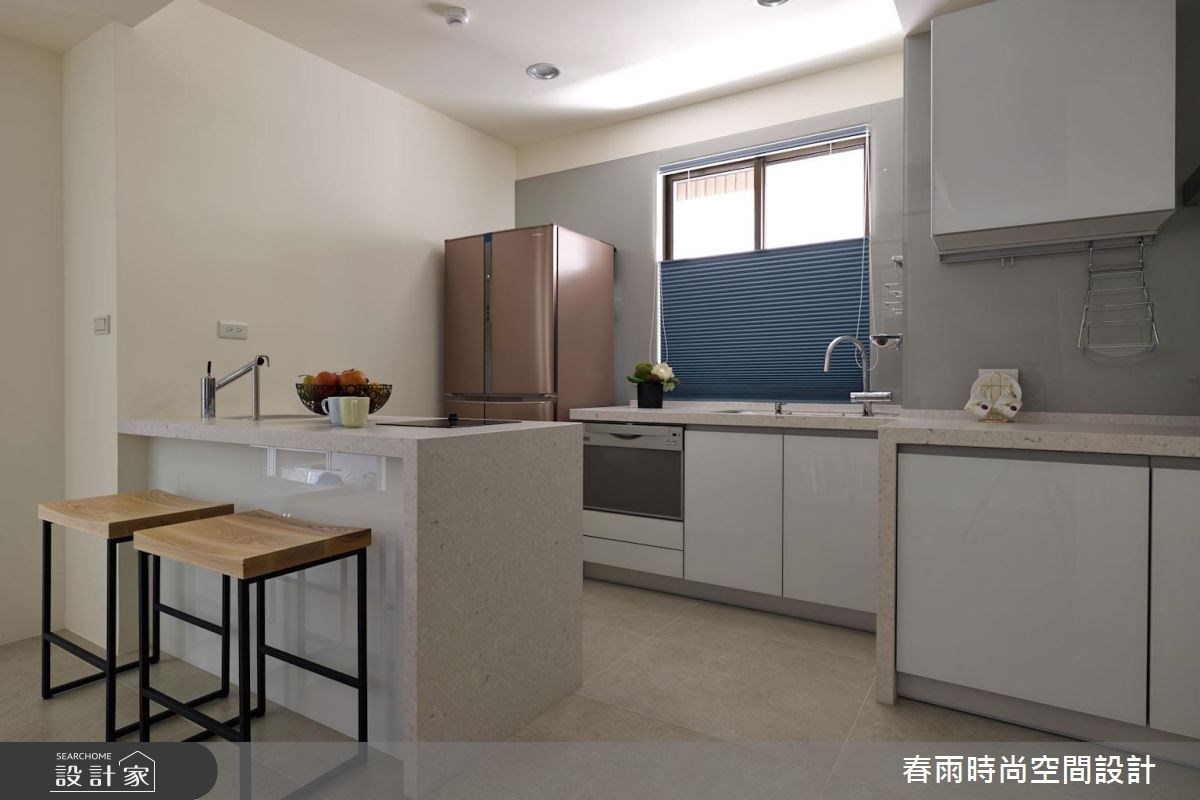 28坪新成屋(5年以下)＿現代風廚房吧檯臥室案例圖片＿春雨設計＿春雨_24 汐止國家交響樂之18