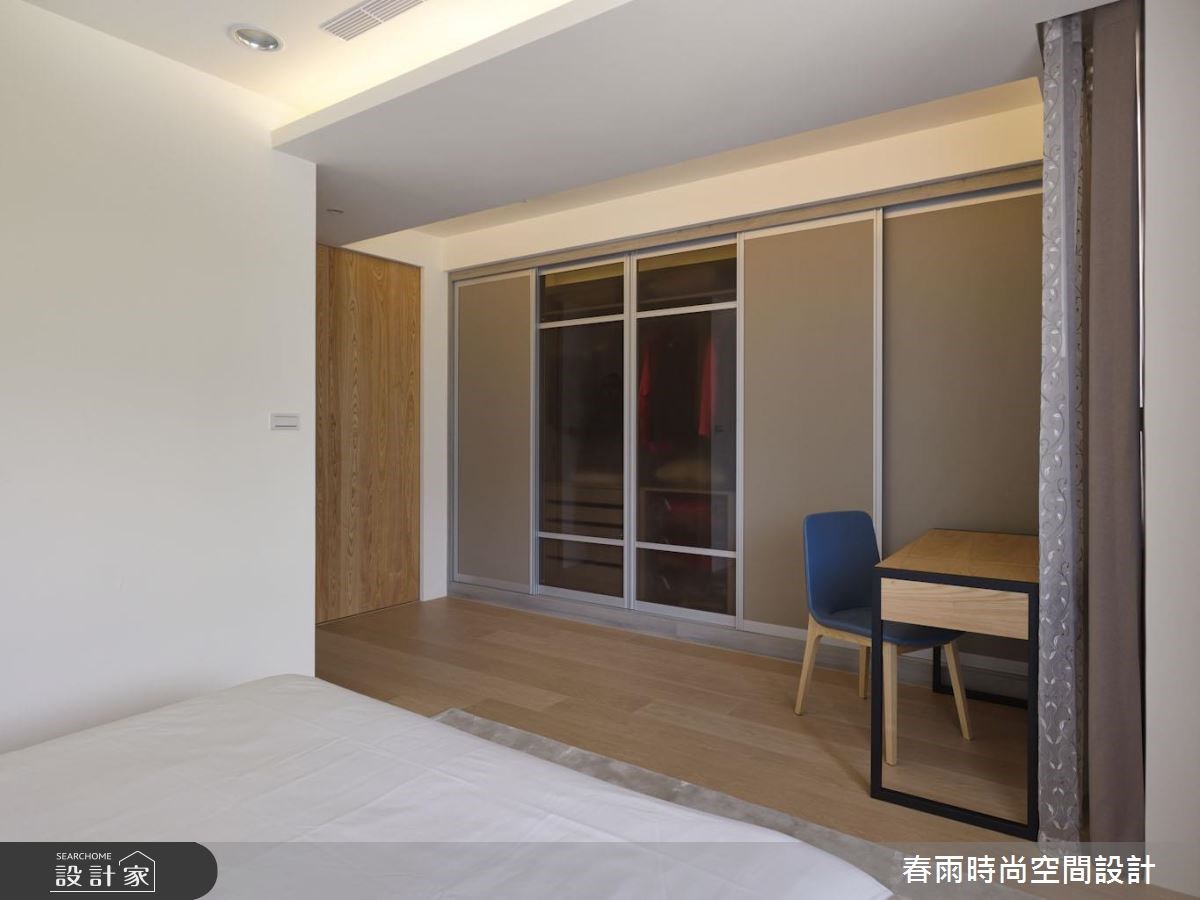 28坪新成屋(5年以下)＿現代風臥室案例圖片＿春雨設計＿春雨_24 汐止國家交響樂之32
