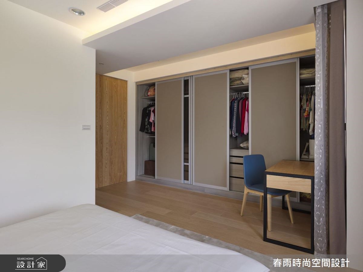 28坪新成屋(5年以下)＿現代風臥室案例圖片＿春雨設計＿春雨_24 汐止國家交響樂之33
