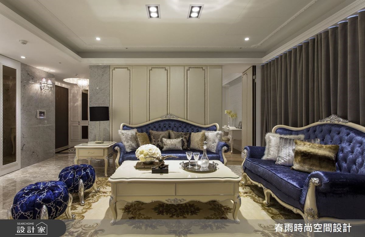 50坪新成屋(5年以下)＿新古典客廳案例圖片＿春雨設計＿春雨_26 國王一號院之6