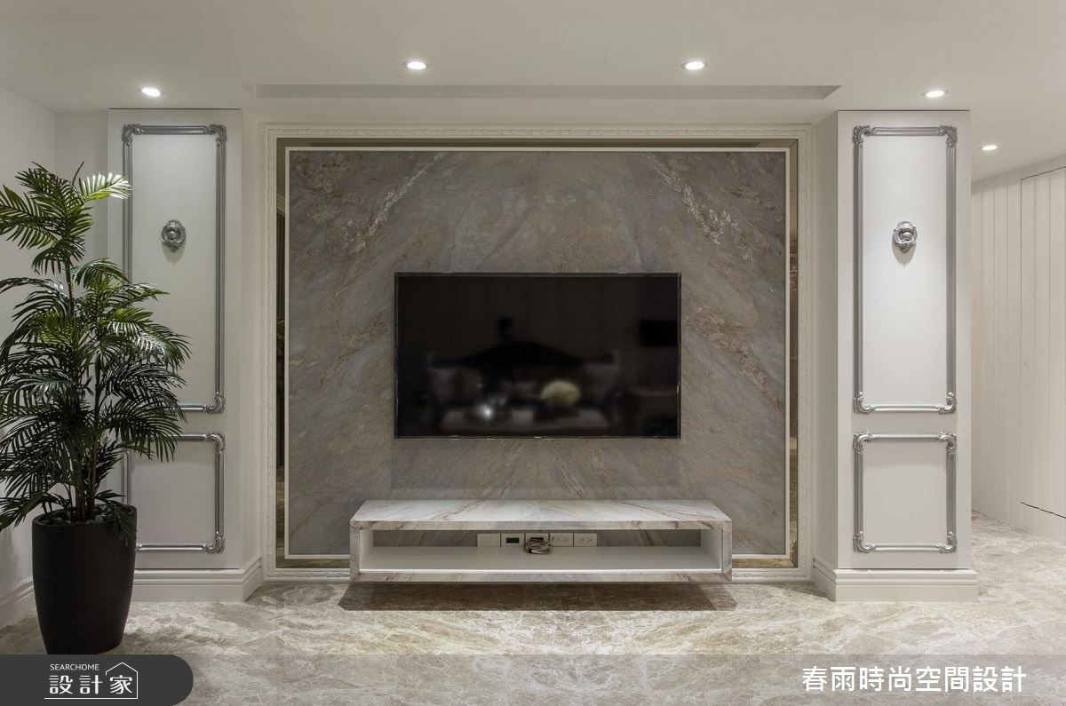 50坪新成屋(5年以下)＿新古典客廳案例圖片＿春雨設計＿春雨_26 國王一號院之11