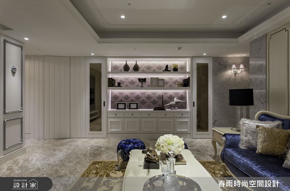 50坪新成屋(5年以下)＿新古典客廳案例圖片＿春雨設計＿春雨_26 國王一號院之12