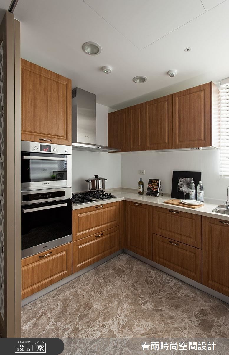 50坪新成屋(5年以下)＿新古典廚房案例圖片＿春雨設計＿春雨_26 國王一號院之19