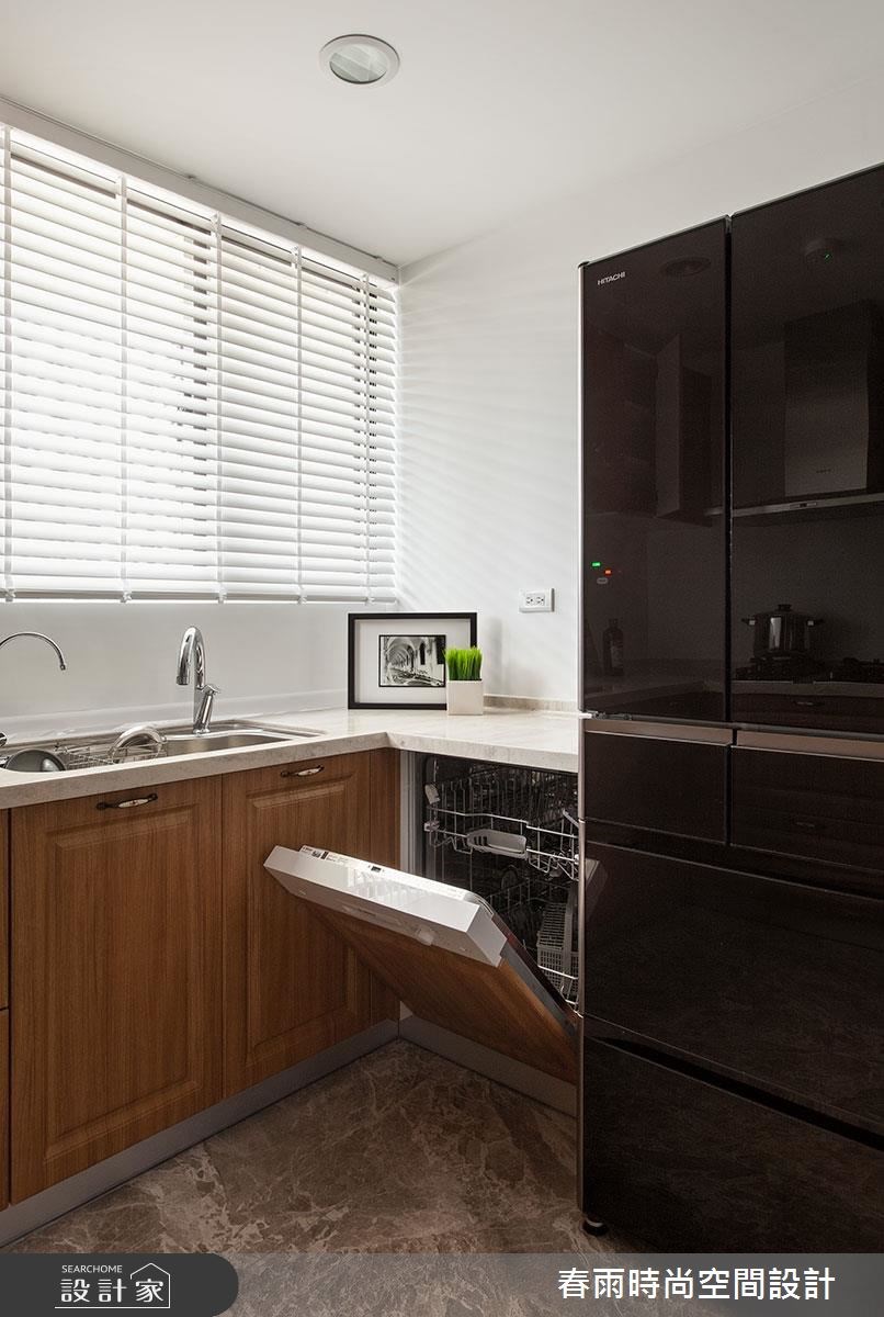 50坪新成屋(5年以下)＿新古典廚房案例圖片＿春雨設計＿春雨_26 國王一號院之21