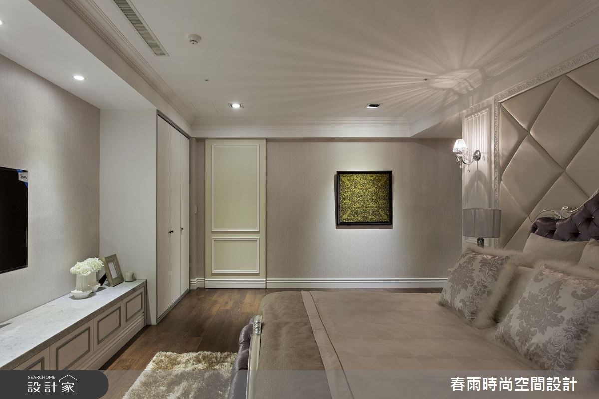 50坪新成屋(5年以下)＿新古典臥室案例圖片＿春雨設計＿春雨_26 國王一號院之30