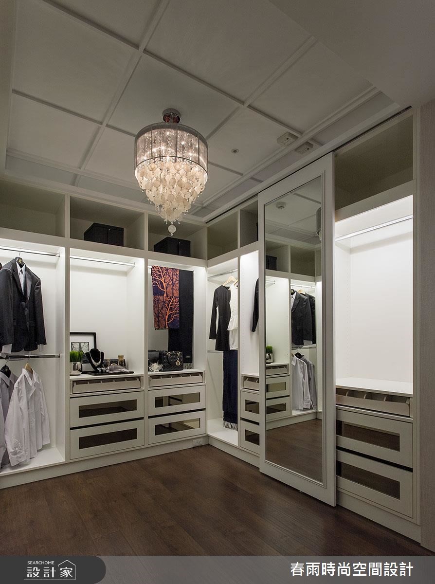 50坪新成屋(5年以下)＿新古典更衣間案例圖片＿春雨設計＿春雨_26 國王一號院之32