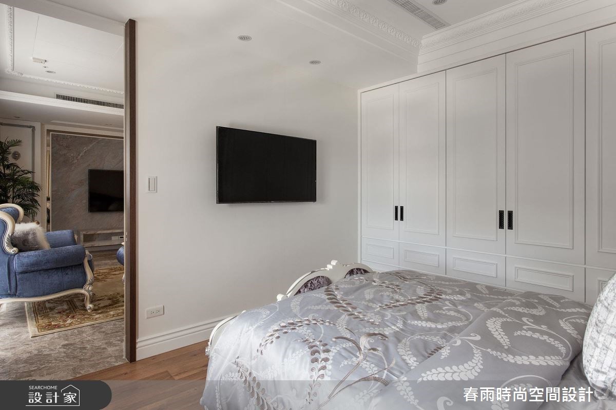 50坪新成屋(5年以下)＿新古典臥室案例圖片＿春雨設計＿春雨_26 國王一號院之40