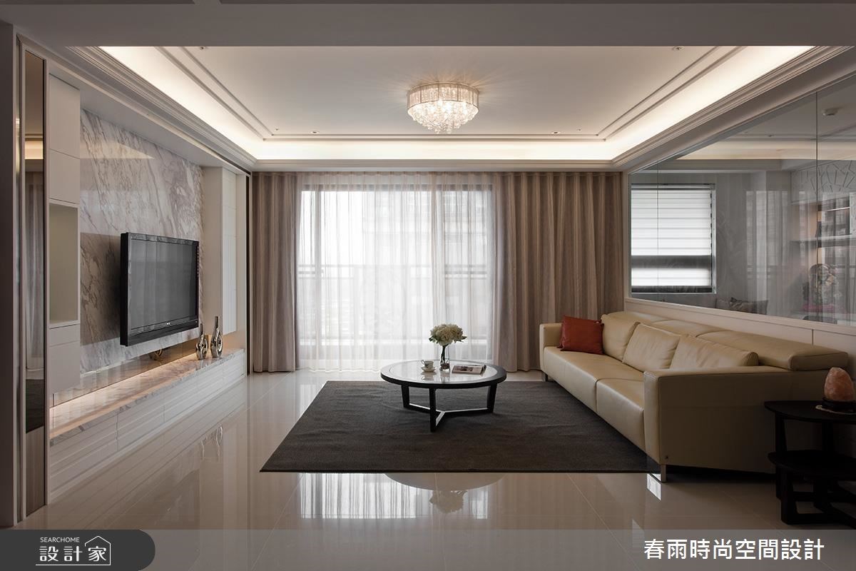 50坪新成屋(5年以下)＿新古典客廳案例圖片＿春雨設計＿春雨_28 中興馥之3