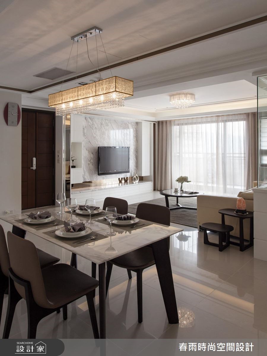 50坪新成屋(5年以下)＿新古典餐廳案例圖片＿春雨設計＿春雨_28 中興馥之7