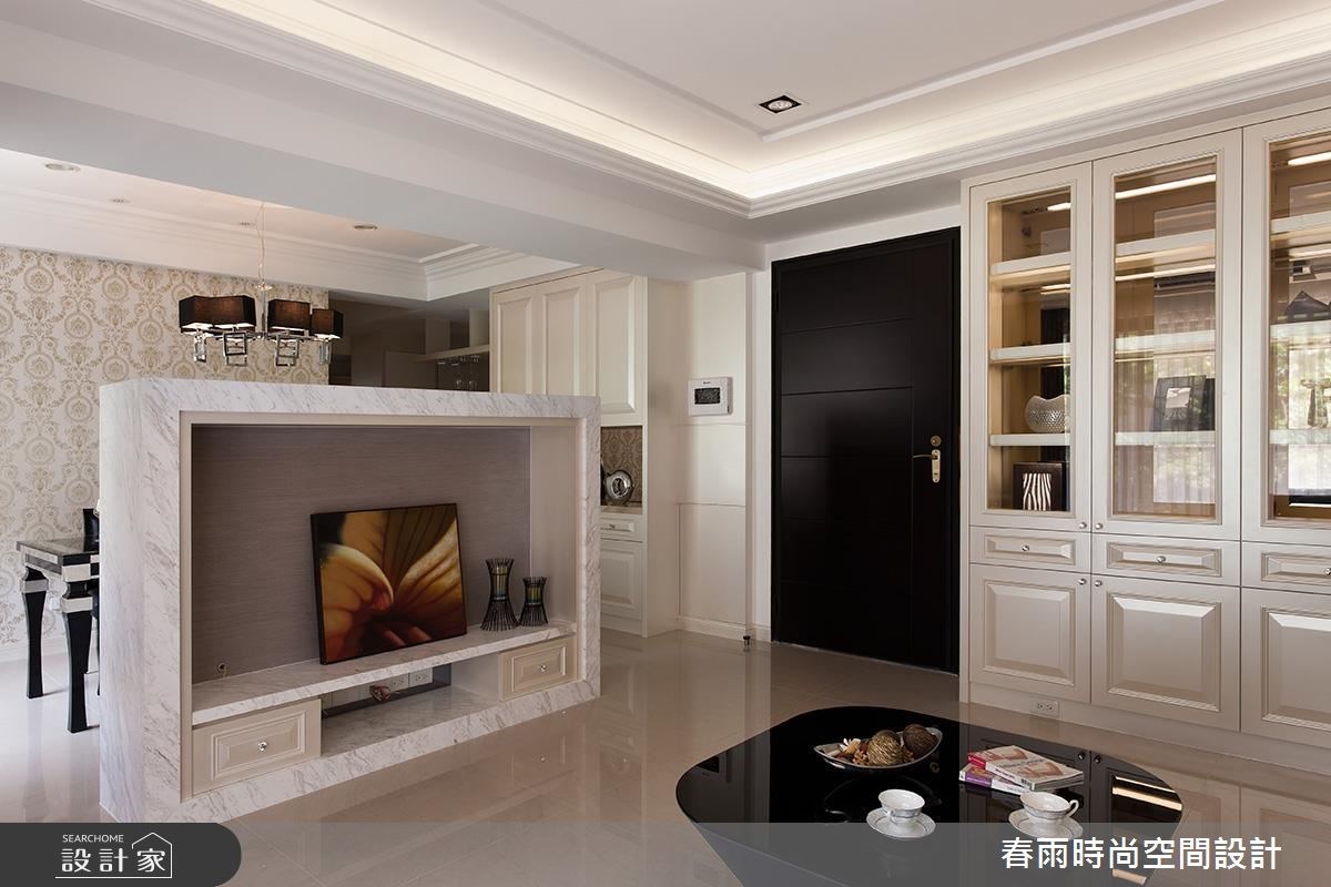 30坪中古屋(5~15年)＿新古典客廳案例圖片＿春雨設計＿春雨_30 六隱之1