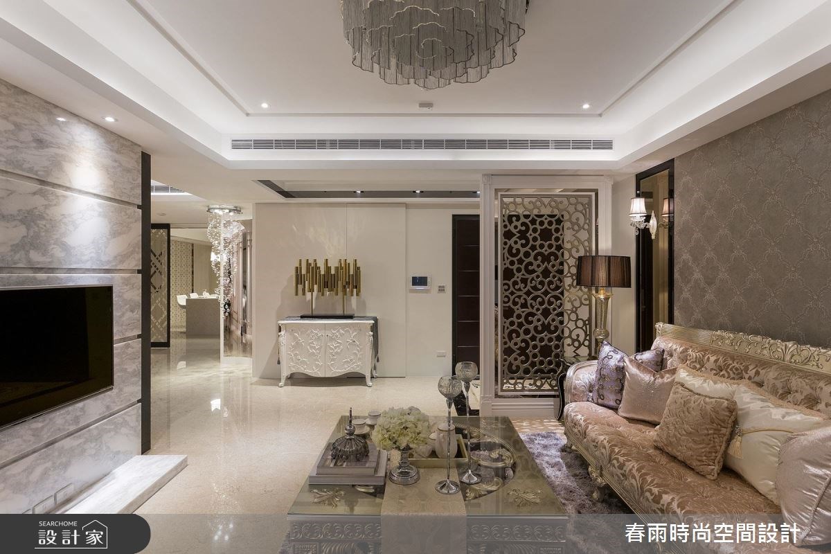 60坪新成屋(5年以下)＿新古典客廳案例圖片＿春雨設計＿春雨_31 國家一號院之8