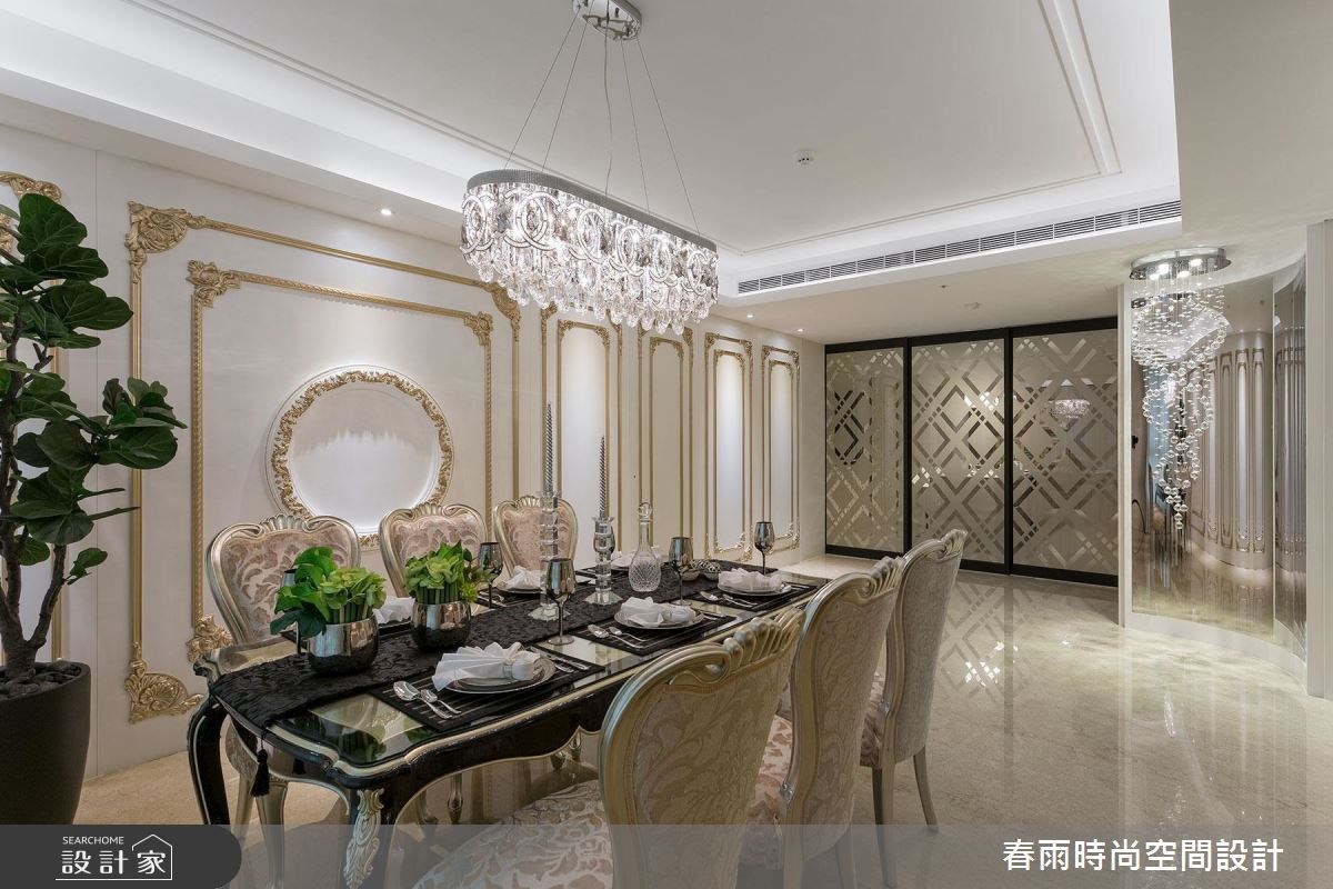 60坪新成屋(5年以下)＿新古典餐廳案例圖片＿春雨設計＿春雨_31 國家一號院之14