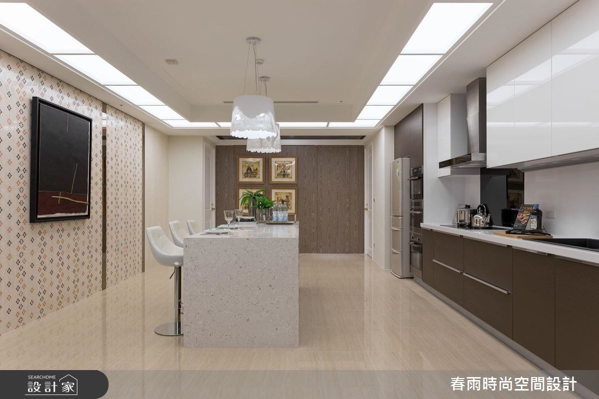 60坪新成屋(5年以下)＿新古典吧檯案例圖片＿春雨設計＿春雨_31 國家一號院之17