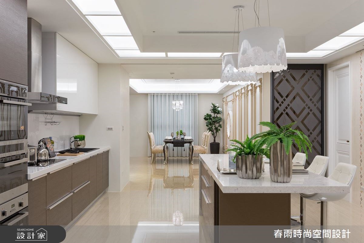 60坪新成屋(5年以下)＿新古典吧檯案例圖片＿春雨設計＿春雨_31 國家一號院之20