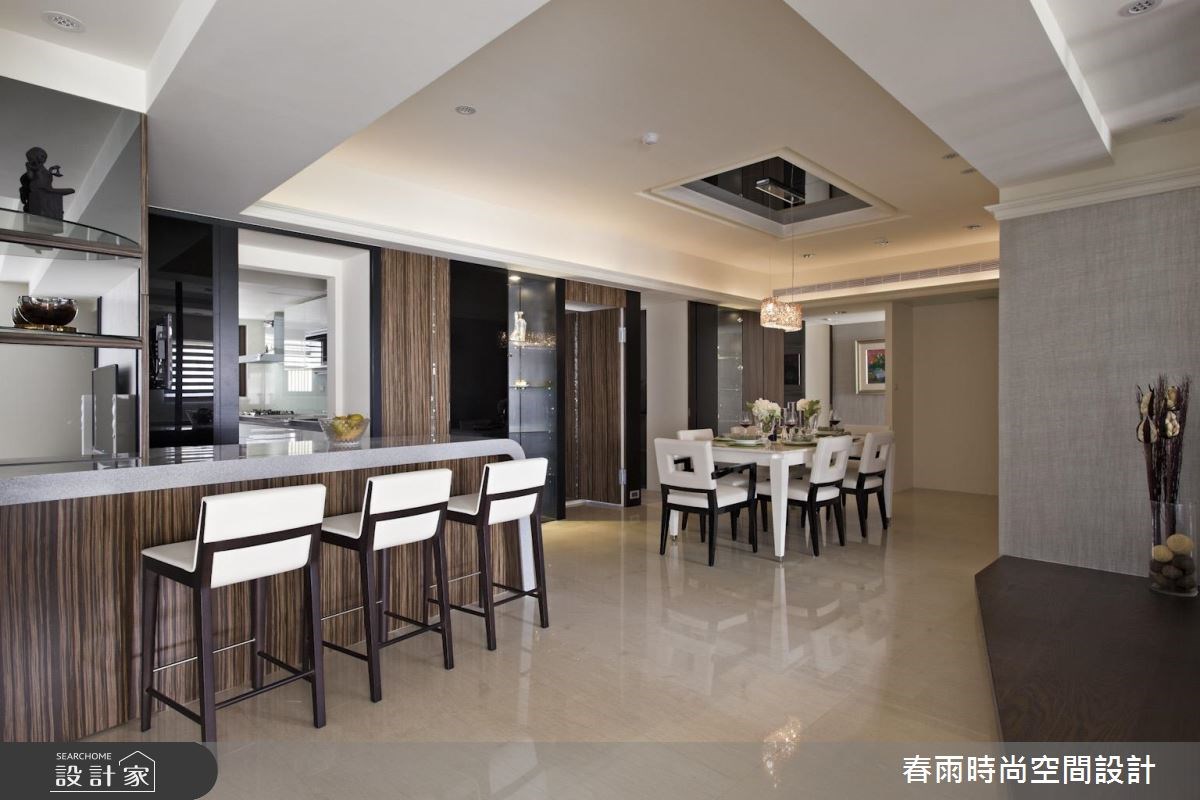 60坪新成屋(5年以下)＿現代風吧檯案例圖片＿春雨設計＿春雨_32 中壢海華大帝王之11