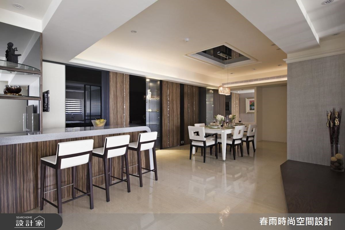 60坪新成屋(5年以下)＿現代風吧檯案例圖片＿春雨設計＿春雨_32 中壢海華大帝王之12