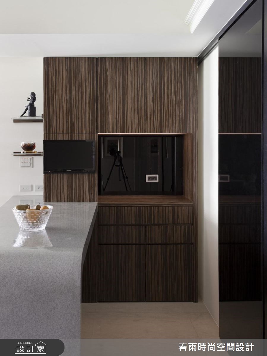 60坪新成屋(5年以下)＿現代風吧檯案例圖片＿春雨設計＿春雨_32 中壢海華大帝王之15