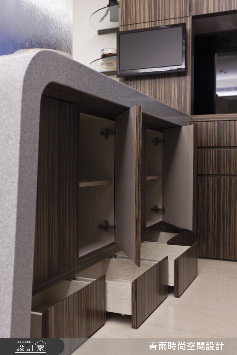 60坪新成屋(5年以下)＿現代風吧檯案例圖片＿春雨設計＿春雨_32 中壢海華大帝王之16