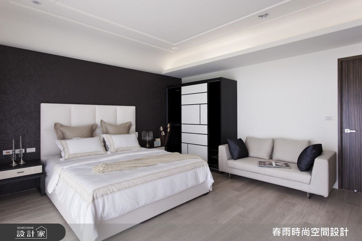 60坪新成屋(5年以下)＿現代風臥室案例圖片＿春雨設計＿春雨_32 中壢海華大帝王之32