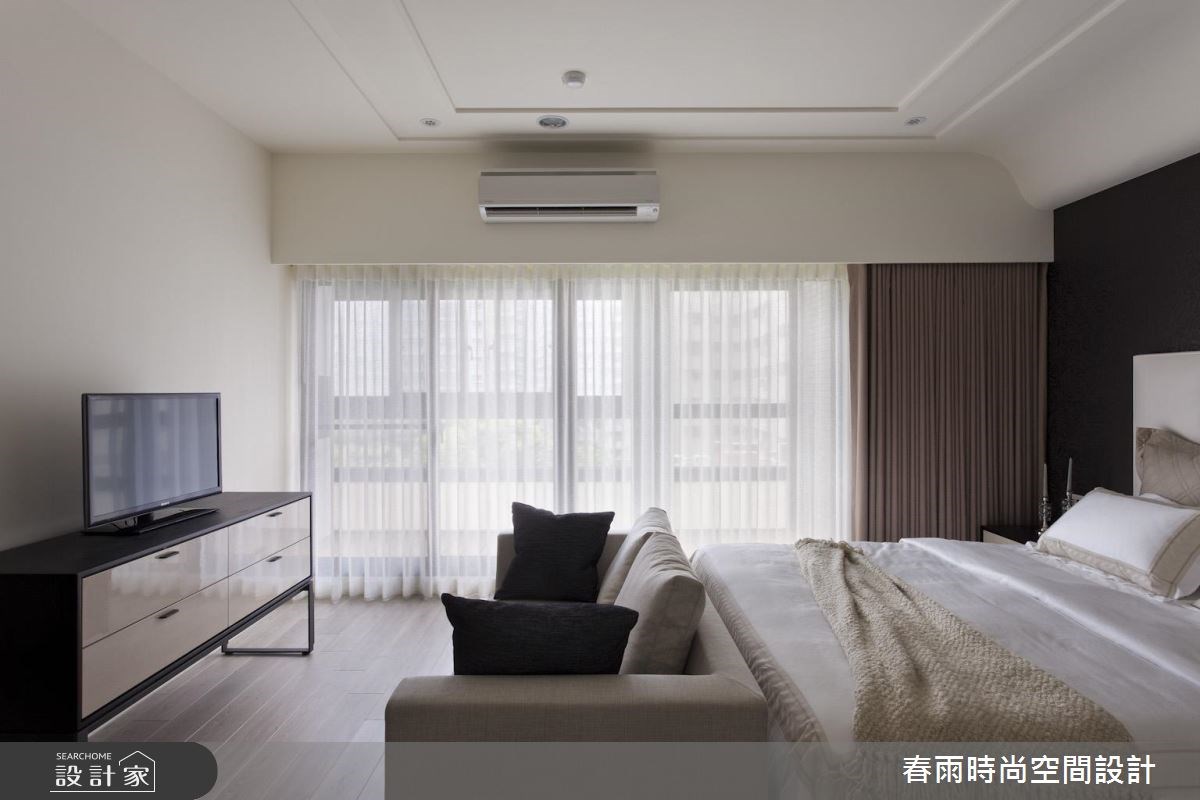 60坪新成屋(5年以下)＿現代風臥室案例圖片＿春雨設計＿春雨_32 中壢海華大帝王之35