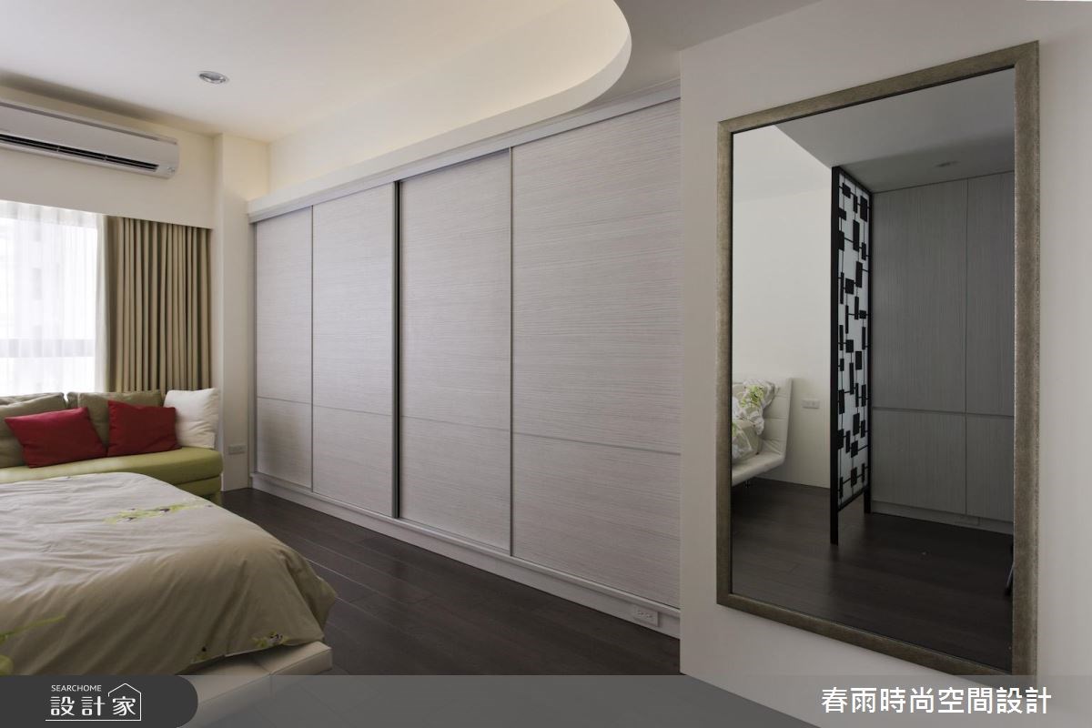60坪新成屋(5年以下)＿現代風臥室案例圖片＿春雨設計＿春雨_32 中壢海華大帝王之43