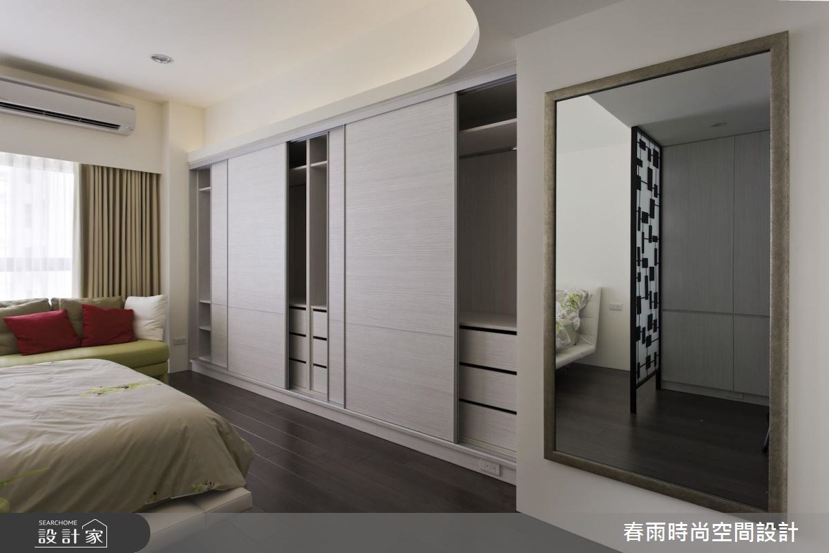 60坪新成屋(5年以下)＿現代風臥室案例圖片＿春雨設計＿春雨_32 中壢海華大帝王之44