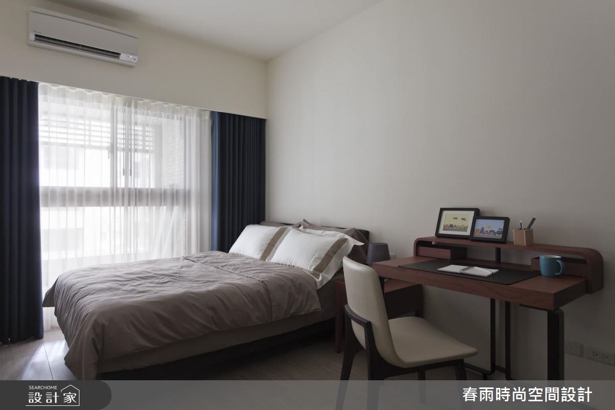 60坪新成屋(5年以下)＿現代風臥室案例圖片＿春雨設計＿春雨_32 中壢海華大帝王之50