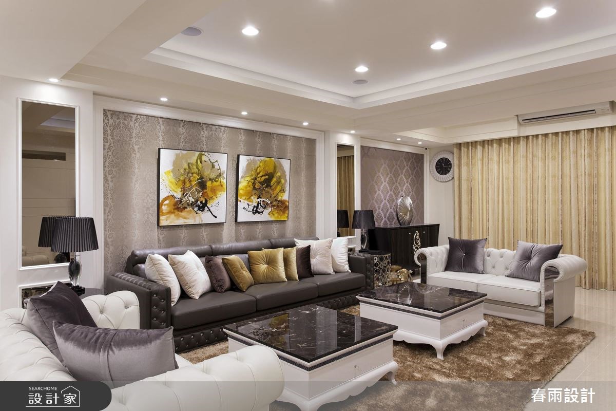 65坪新成屋(5年以下)＿新古典客廳案例圖片＿春雨設計＿春雨_34 新樹路之4