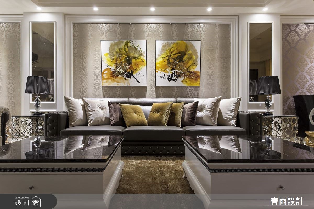 65坪新成屋(5年以下)＿新古典客廳案例圖片＿春雨設計＿春雨_34 新樹路之5