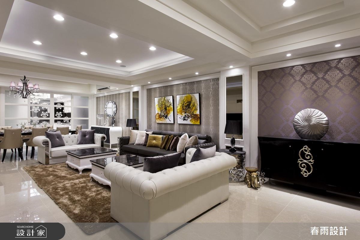 65坪新成屋(5年以下)＿新古典客廳案例圖片＿春雨設計＿春雨_34 新樹路之6