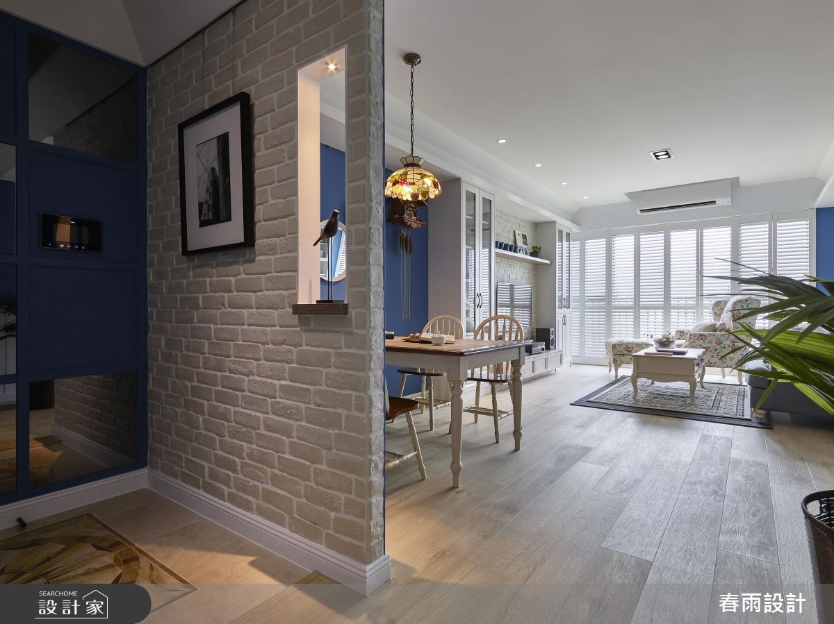 37坪新成屋(5年以下)＿鄉村風玄關案例圖片＿春雨設計＿春雨_37 台南仁發大都會之3