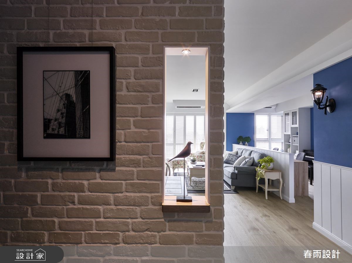 37坪新成屋(5年以下)＿鄉村風玄關案例圖片＿春雨設計＿春雨_37 台南仁發大都會之4