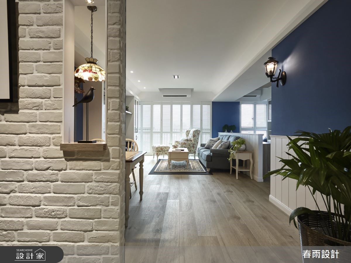 37坪新成屋(5年以下)＿鄉村風玄關案例圖片＿春雨設計＿春雨_37 台南仁發大都會之5