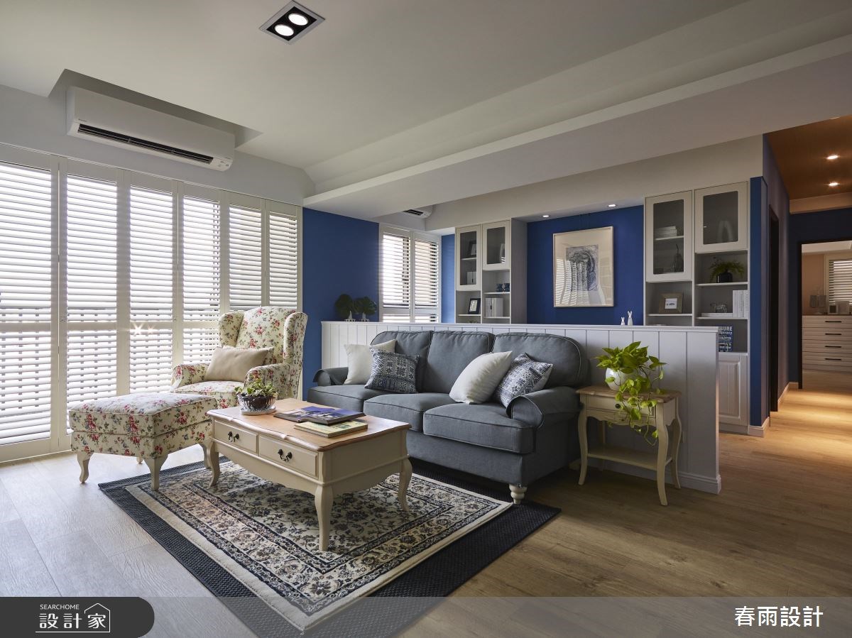 37坪新成屋(5年以下)＿鄉村風客廳案例圖片＿春雨設計＿春雨_37 台南仁發大都會之8