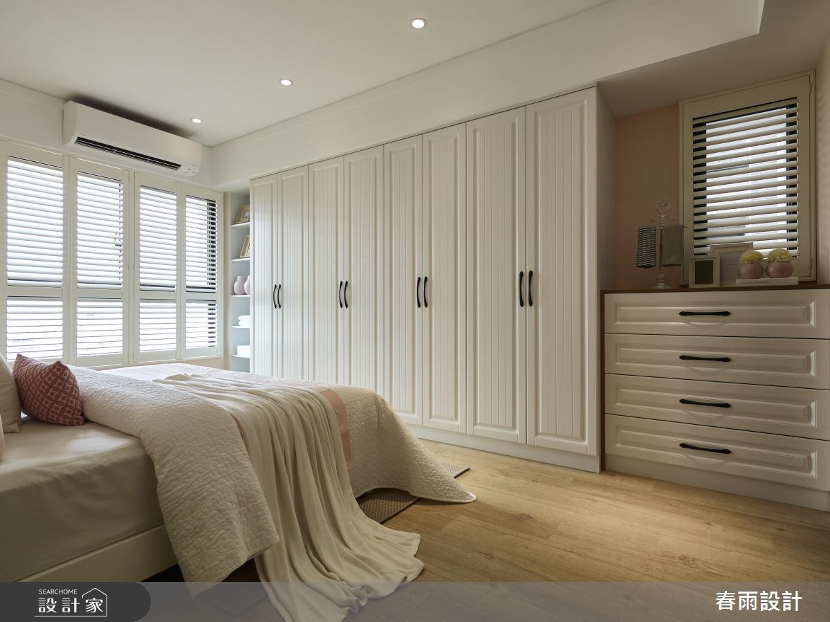 37坪新成屋(5年以下)＿鄉村風臥室案例圖片＿春雨設計＿春雨_37 台南仁發大都會之23