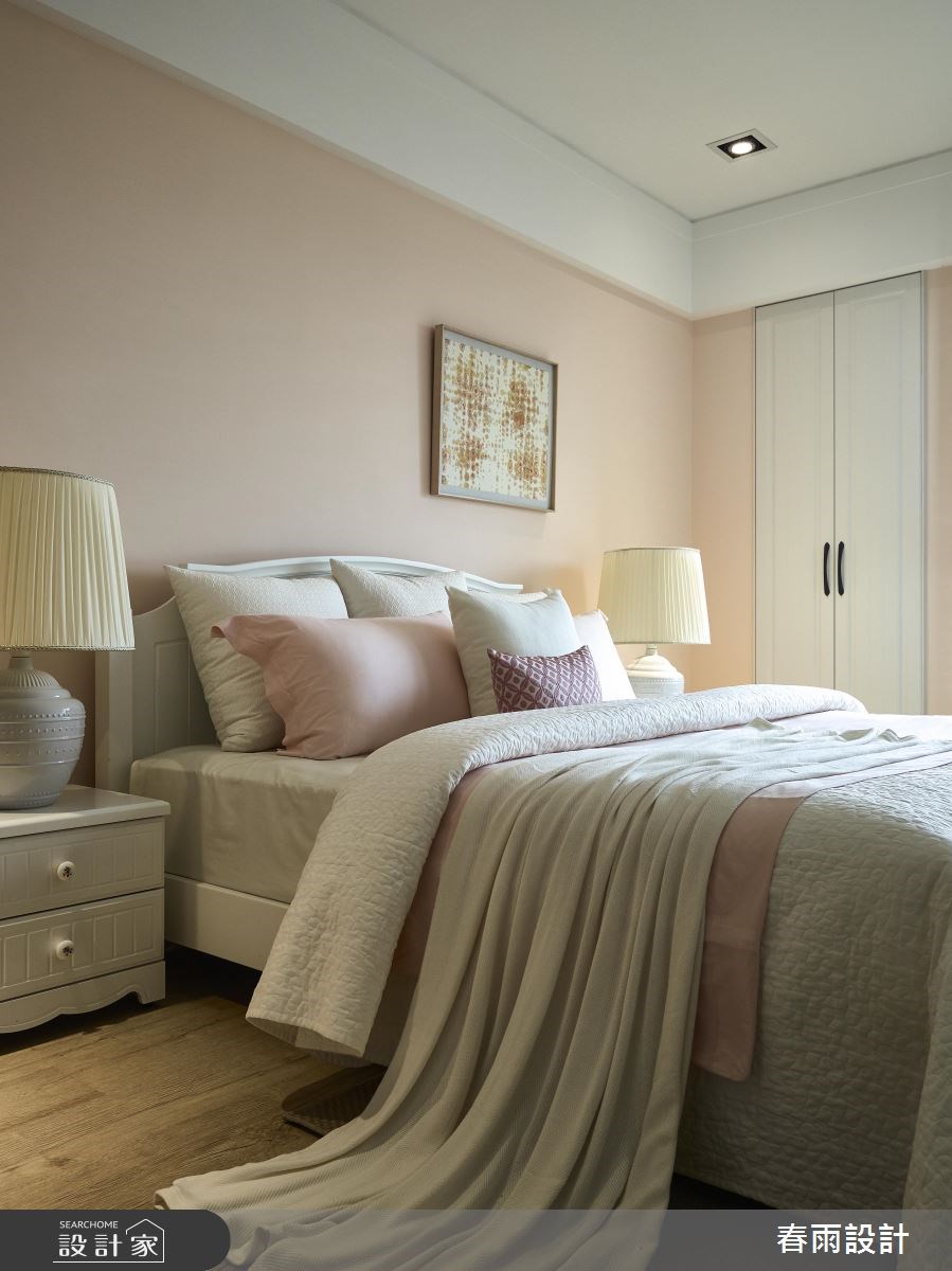 37坪新成屋(5年以下)＿鄉村風臥室案例圖片＿春雨設計＿春雨_37 台南仁發大都會之24