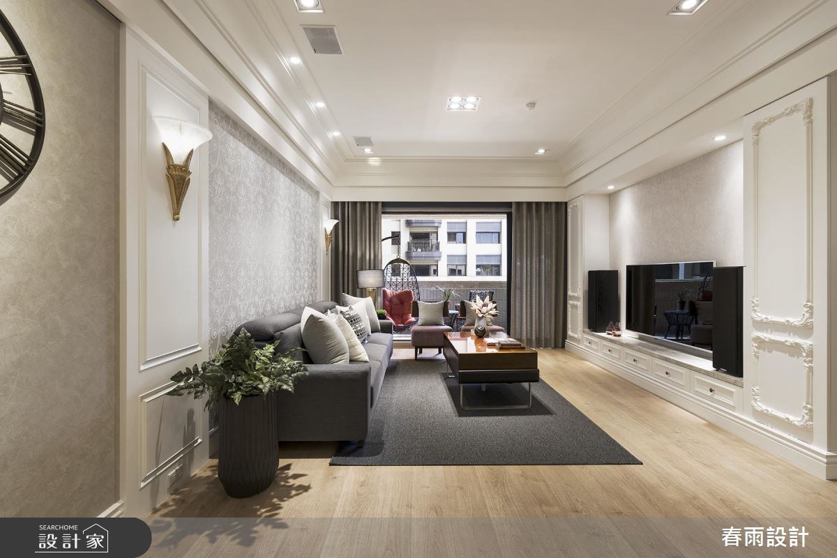 32坪新成屋(5年以下)＿美式風客廳案例圖片＿春雨設計＿春雨_38 新莊新東京之6