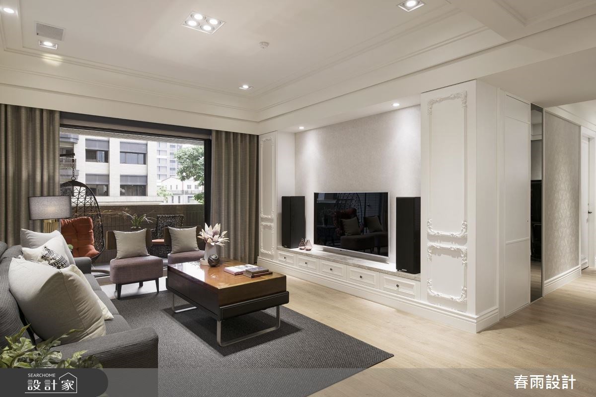32坪新成屋(5年以下)＿美式風客廳案例圖片＿春雨設計＿春雨_38 新莊新東京之7
