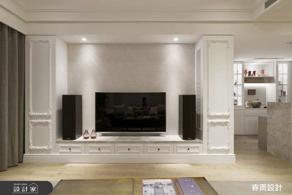 32坪新成屋(5年以下)＿美式風客廳案例圖片＿春雨設計＿春雨_38 新莊新東京之8